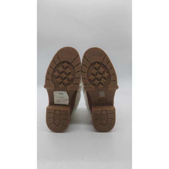 Coach Leona Shearling Boot, honeygum, C7456. Size 6 - Picture 7 of 12